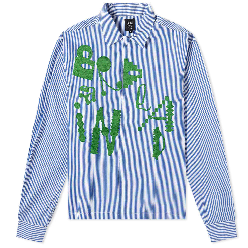 トップス BRAIN DEAD Gastromaniac Striped Shirt Brain Dead Gastromaniac Shirt Brain Dead