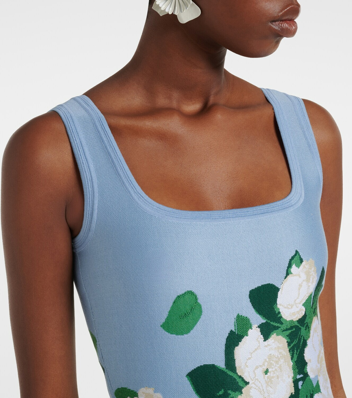 Carolina Herrera Floral silk-blend midi dress