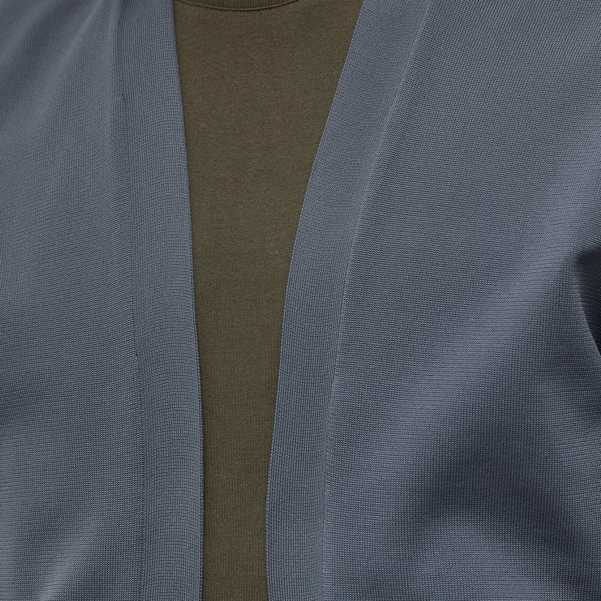 Goldwin Men's Wholegarment Cardigan in Foggy Grey