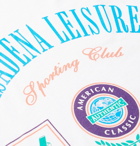 Pasadena Leisure Club - Sporting Club Logo-Print Enzyme-Washed Combed Cotton-Jersey T-Shirt - White