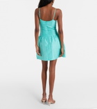 Shushu/Tong Embellished linen-blend minidress