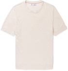 Brunello Cucinelli - Linen and Cotton-Blend T-Shirt - Neutrals