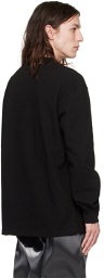 Han Kjobenhavn Black Distressed Long Sleeve T-Shirt