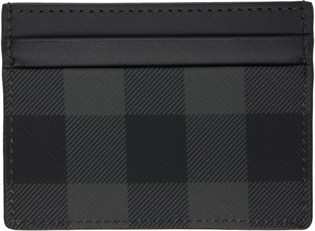Burberry Black Check Card Holder