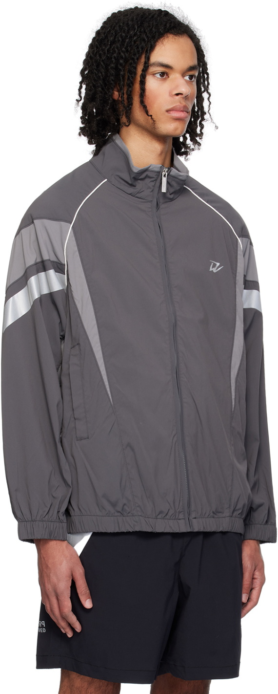 Izzue Gray Printed Jacket