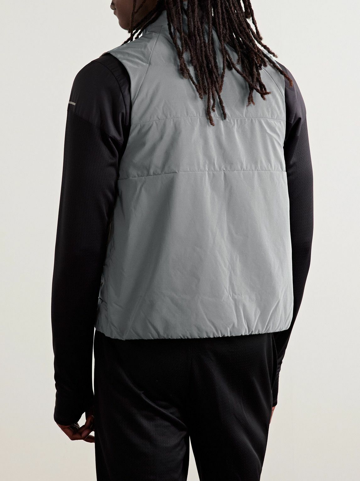 入手困難モデル 新品 NIKE AEROLOFT CITY VEST Nike Running - Repel Logo-Print Quilted Therma-FIT ADV