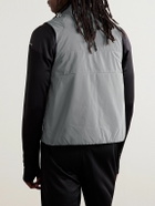 Nike Running - Repel Logo-Print Quilted Therma-FIT ADV AeroLoft Gilet - Gray