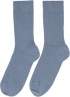 Baserange Three-Pack Multicolor Cotton Rib Overankle Socks