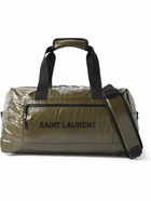 SAINT LAURENT - Logo-Print Ripstop Duffle Bag - Brown
