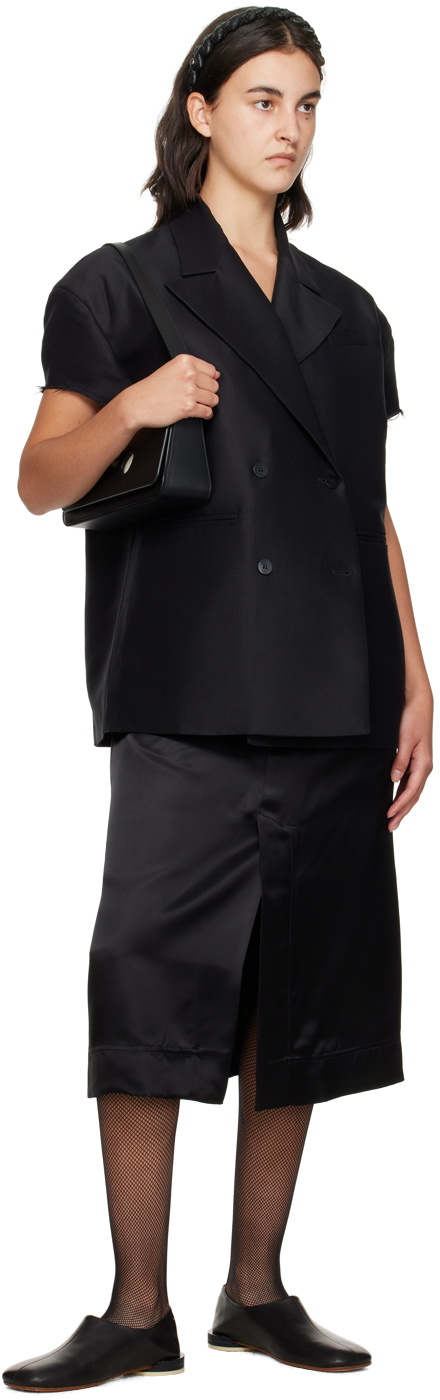 Niccolo Pasqualetti Black Matita Midi Skirt