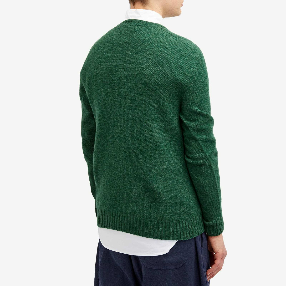 Country Of Origin Men's Geelong Seamless Knit Jumper in Asparagus