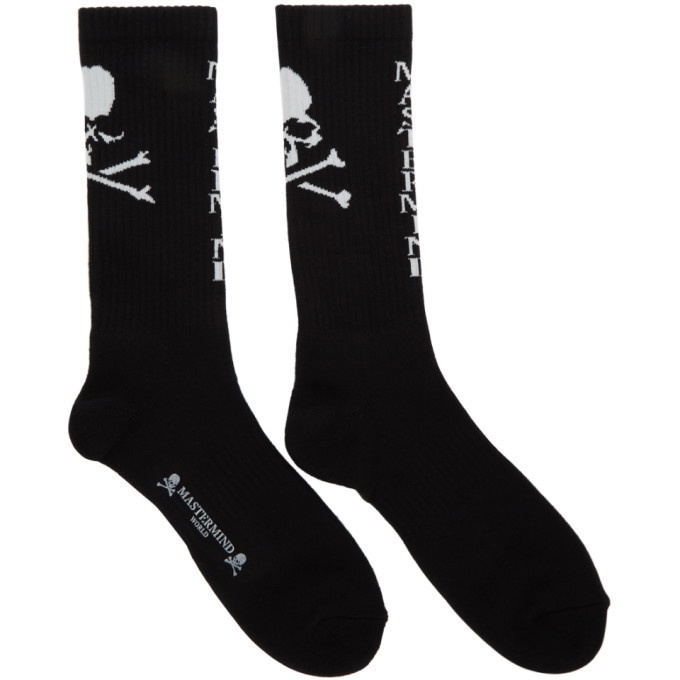 Photo: mastermind WORLD Black Logo Socks