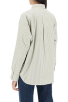 TOTEME striped oxford shirt White