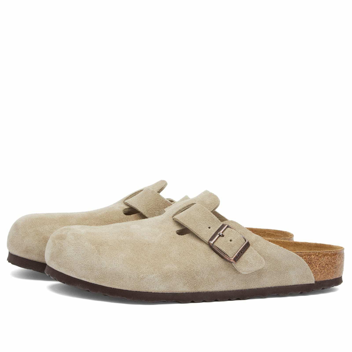 Birkenstock Boston Clog - Taupe Suede