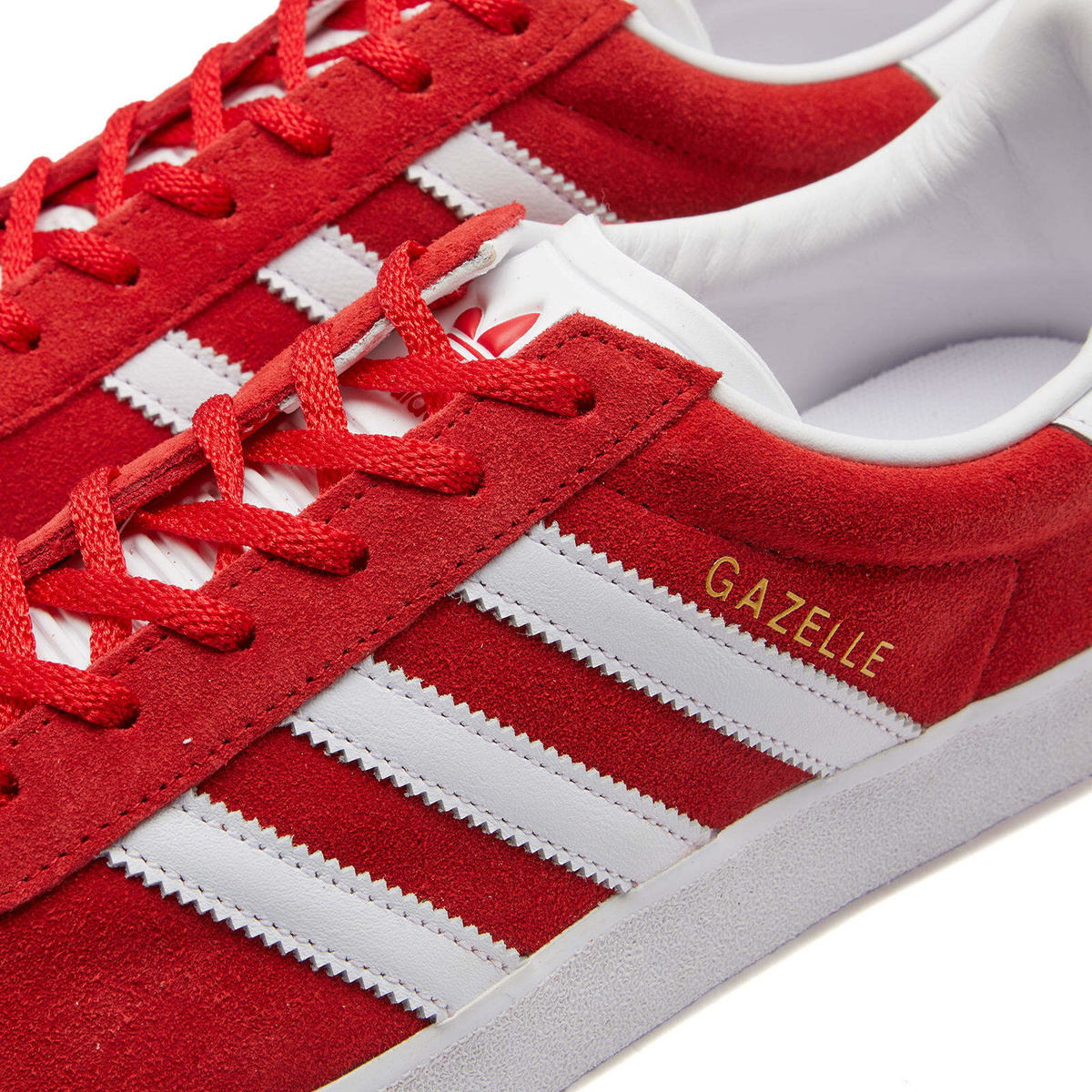 Adidas Men's Gazelle 85 Sneakers in Scarlet/White/Gold adidas