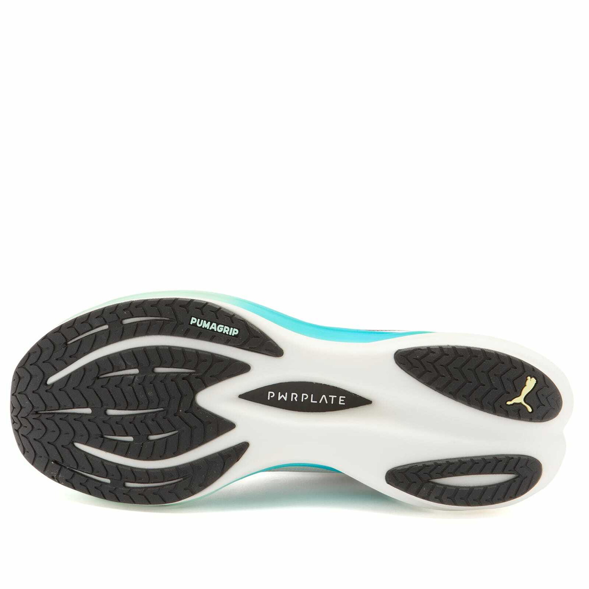 Puma Deviate NITRO 3 Sneaker in White/Mint Melt