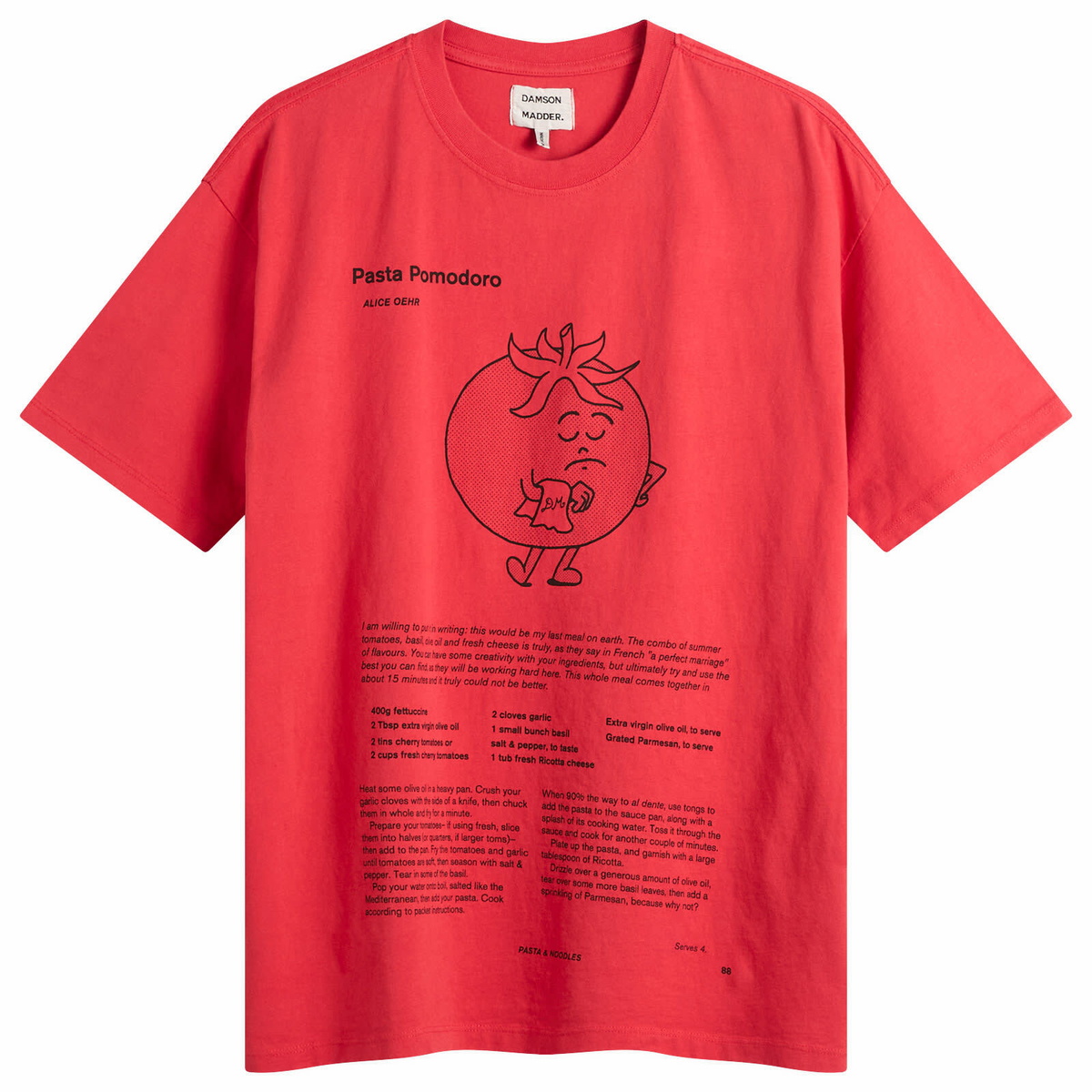 Damson Madder Women's Presented By End. Recipe with Friends Graphic T-Shirt in Red