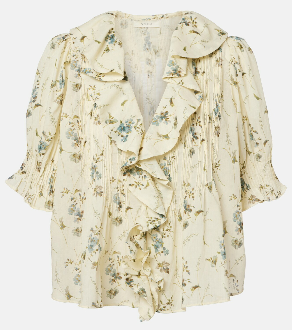 Dôen Henri floral cotton voile top