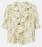 Dôen Henri floral cotton voile top