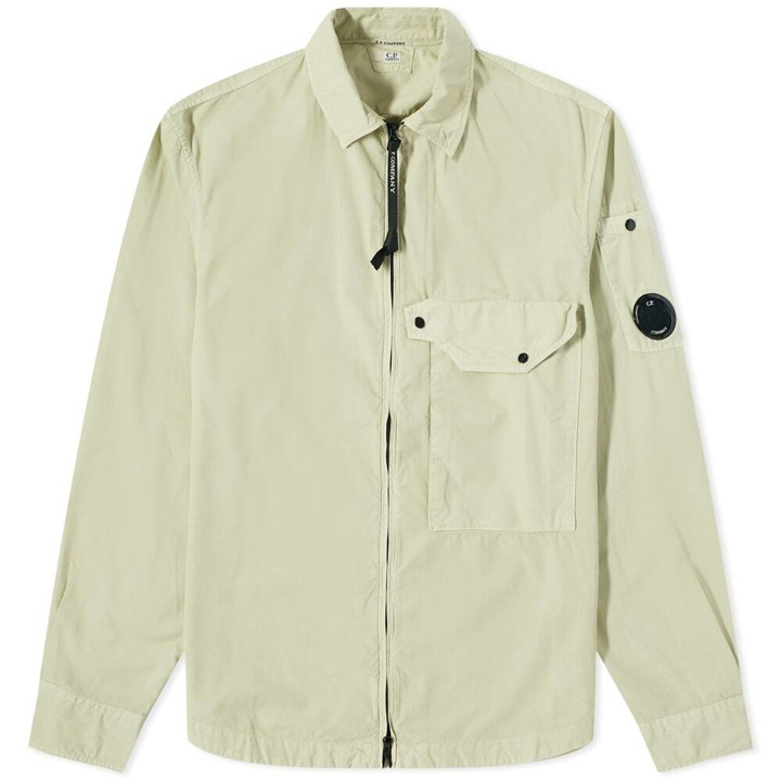 Photo: C.P. Company Men's Arm Lens Zip Shirt in Pelican