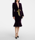 Nina Ricci Cotton velvet blazer
