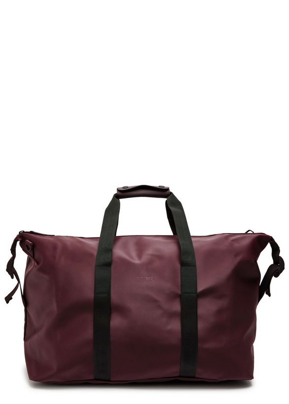 Photo: Rains Hilo Weekend Rubberised Holdall - Burgundy - One Size