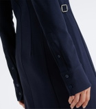Mugler Wool-blend shirt dress