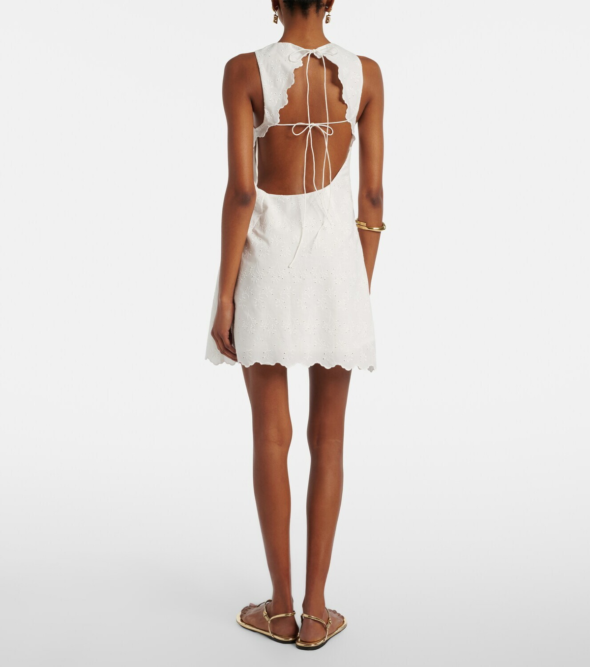 Faithfull Breta broderie anglaise minidress