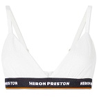 Heron Preston Women's Triangle Logo Bra in White