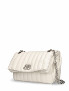 BALENCIAGA Small Monaco Quilted Leather Chain Bag