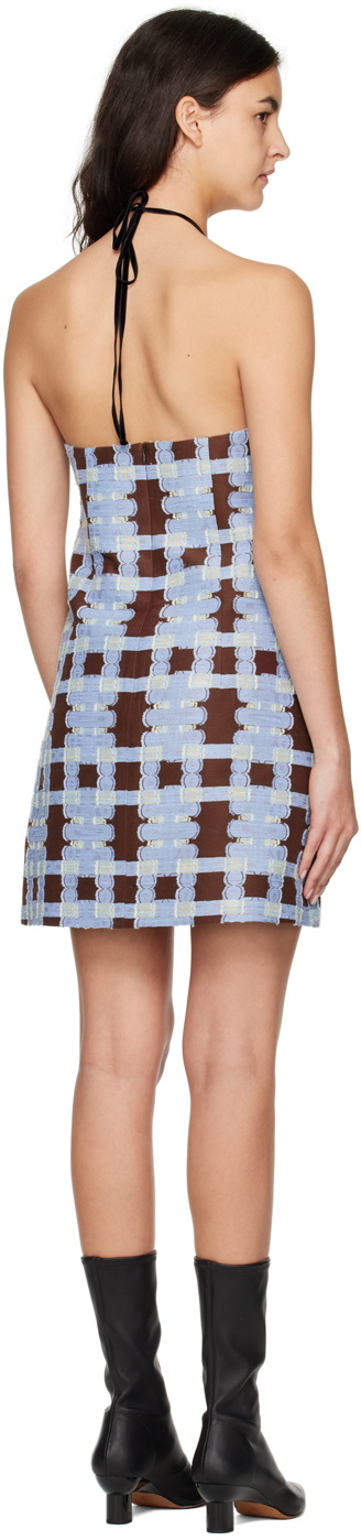 MINJUKIM Brown Halter Minidress