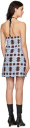 MINJUKIM Brown Halter Minidress