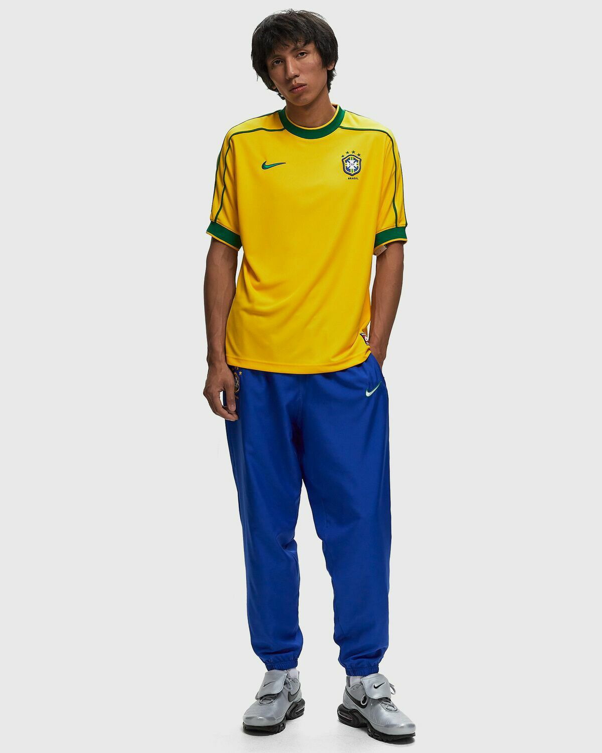 ウェア NIKE - Nike CBF M NK Reissue SS JSY N&amp;N Yellow Nike Brazil 1998 Reissue Jersey Yellow Jerseys Nike