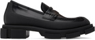 both Black Gao Loafers