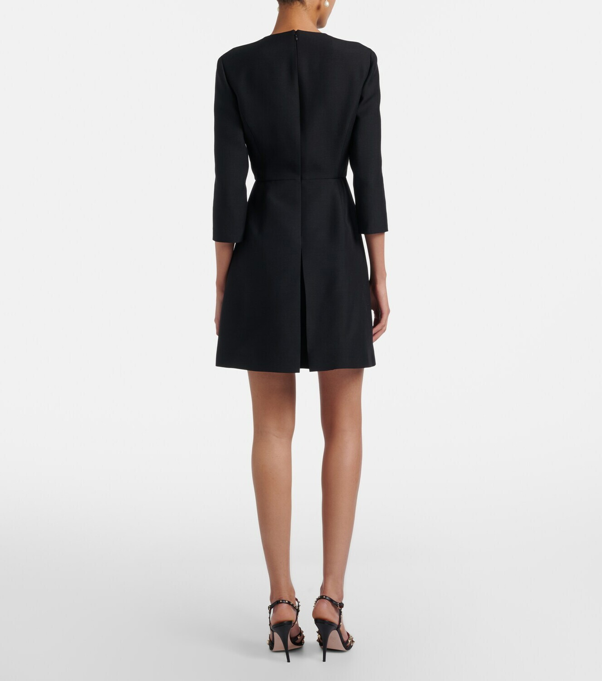 Valentino Crepe Couture embellished minidress