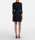 Valentino Crepe Couture embellished minidress
