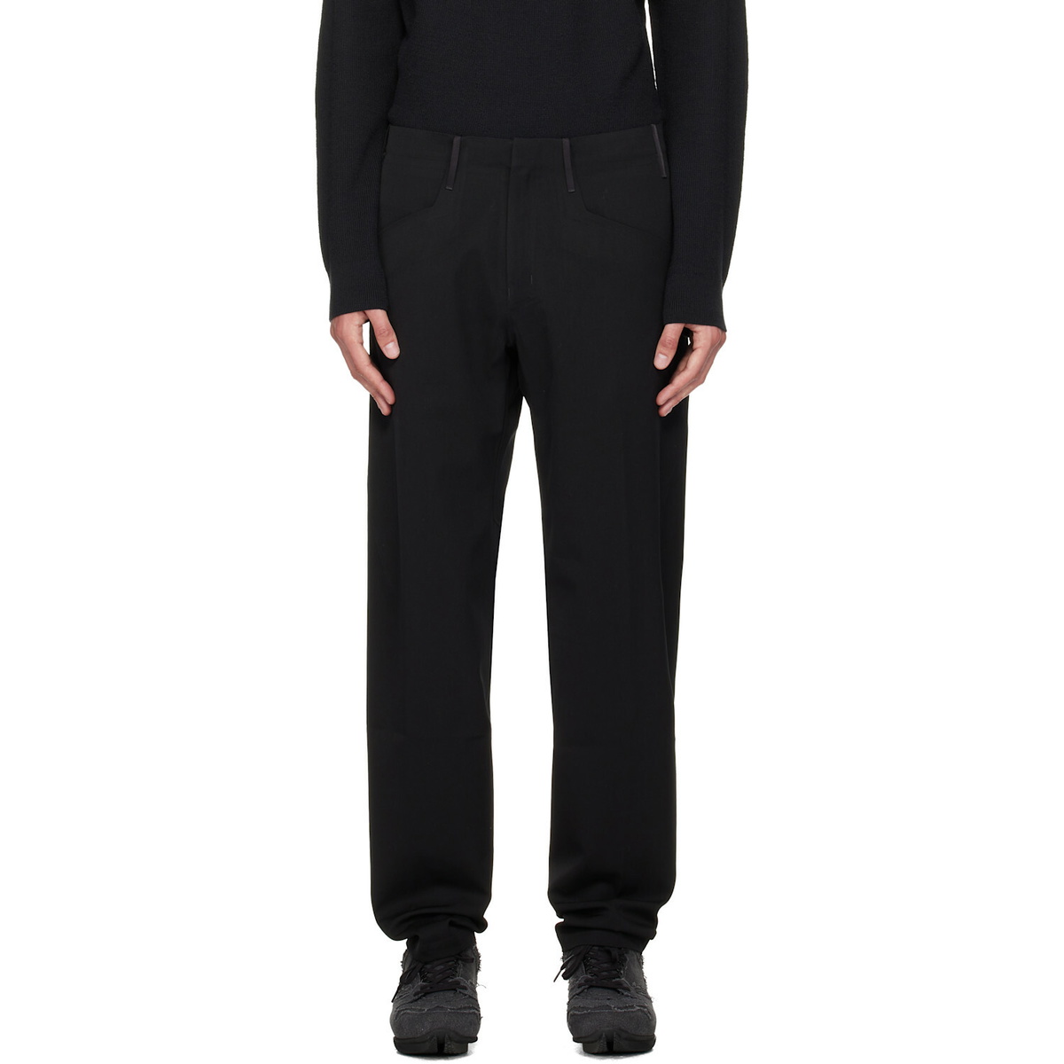 Veilance Black Voronoi Wool Trousers