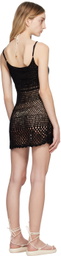 Akoia SSENSE Exclusive Black Lapis Minidress