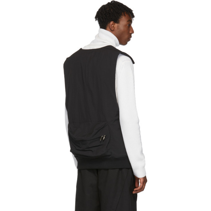 D.Gnak by Kang.D Black Suspender Pocket Vest