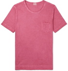 Massimo Alba - Panarea Slim-Fit Garment-Dyed Cotton-Jersey T-Shirt - Men - Pink