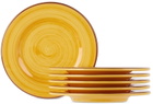 Mario Luca Giusti Yellow Saint Tropez Side Plate Set, 6 pcs