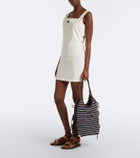 Miu Miu Ivy crochet striped tote bag