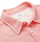 Mr P. - Mélange Linen Shirt - Pink