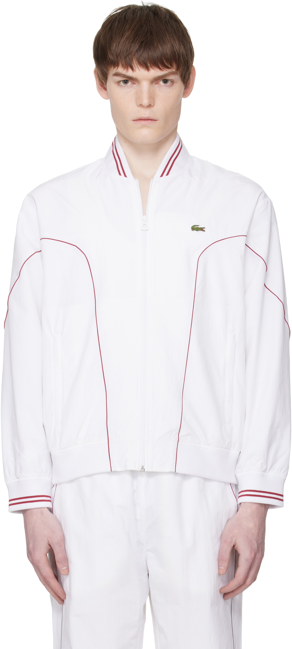 Lacoste White Top Tier Track Jacket
