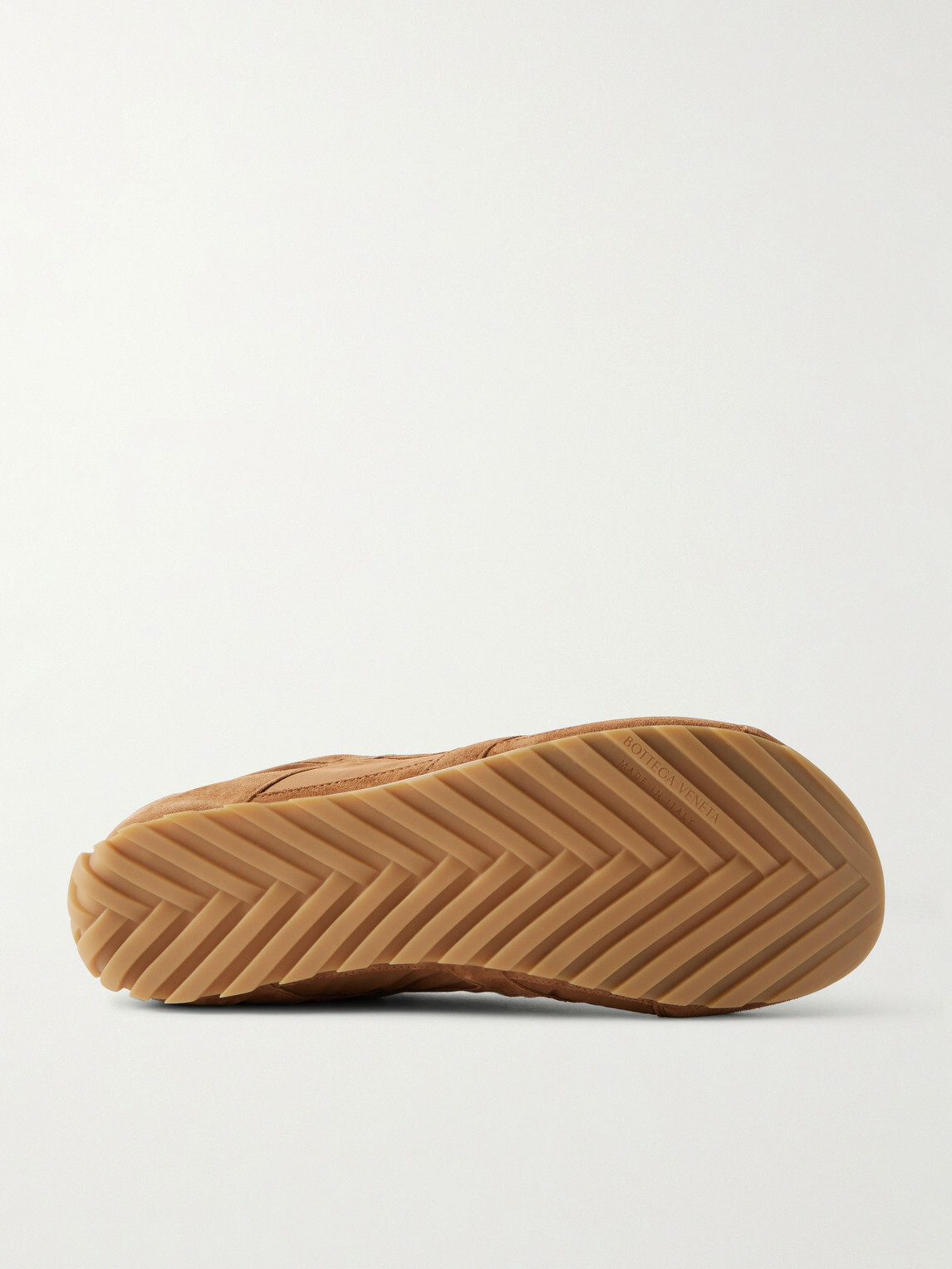 Bottega Veneta - Orbit Leather and Shell-Trimmed Suede Sneakers - Brown