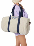MC2 Saint Barth Natural Linen Travel Duffle Bag Jetleg