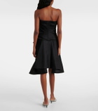 McQueen Bow-detail corset top