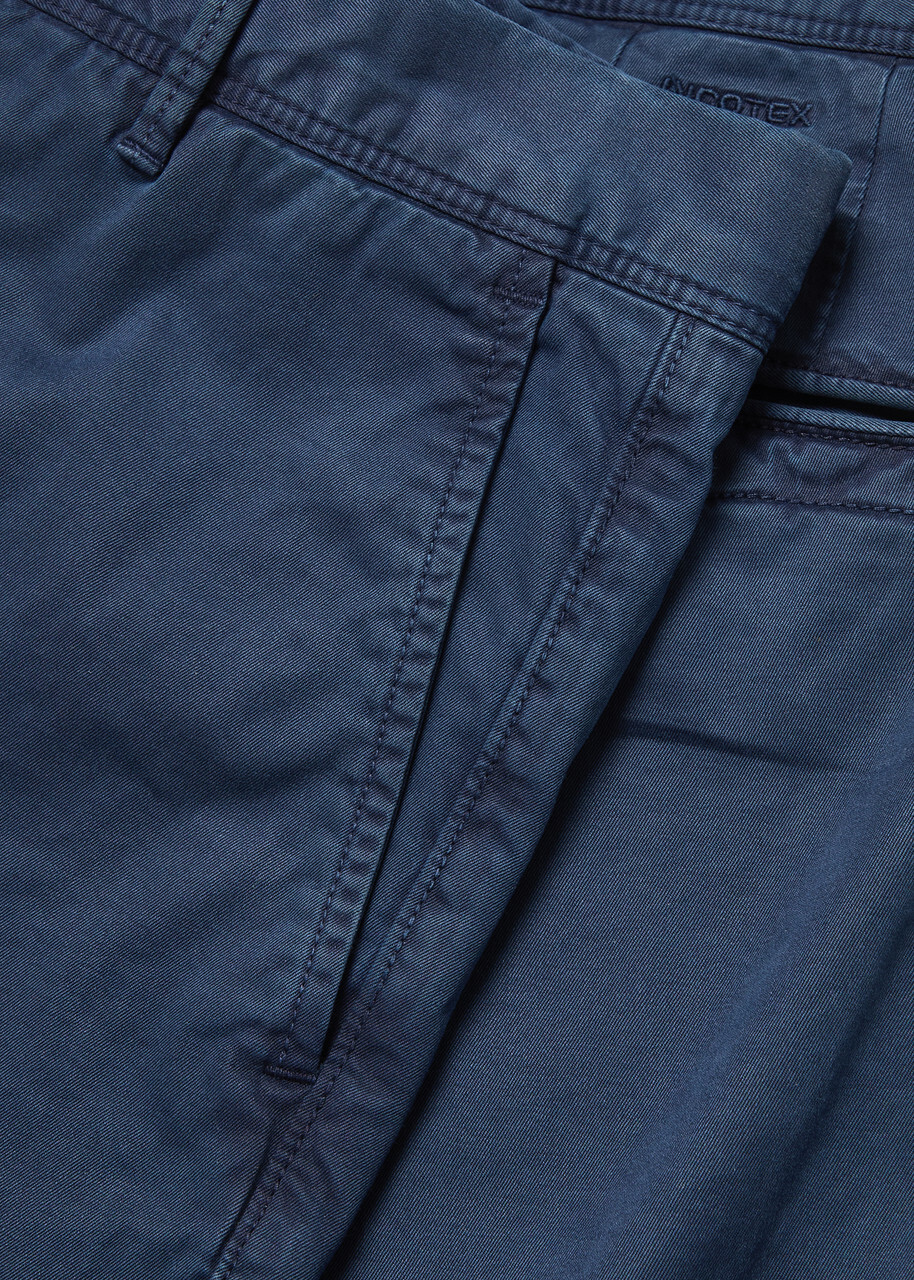 Slowear Slim-leg Stretch-cotton Trousers Navy