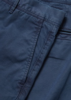 Slowear Slim-leg Stretch-cotton Trousers Navy