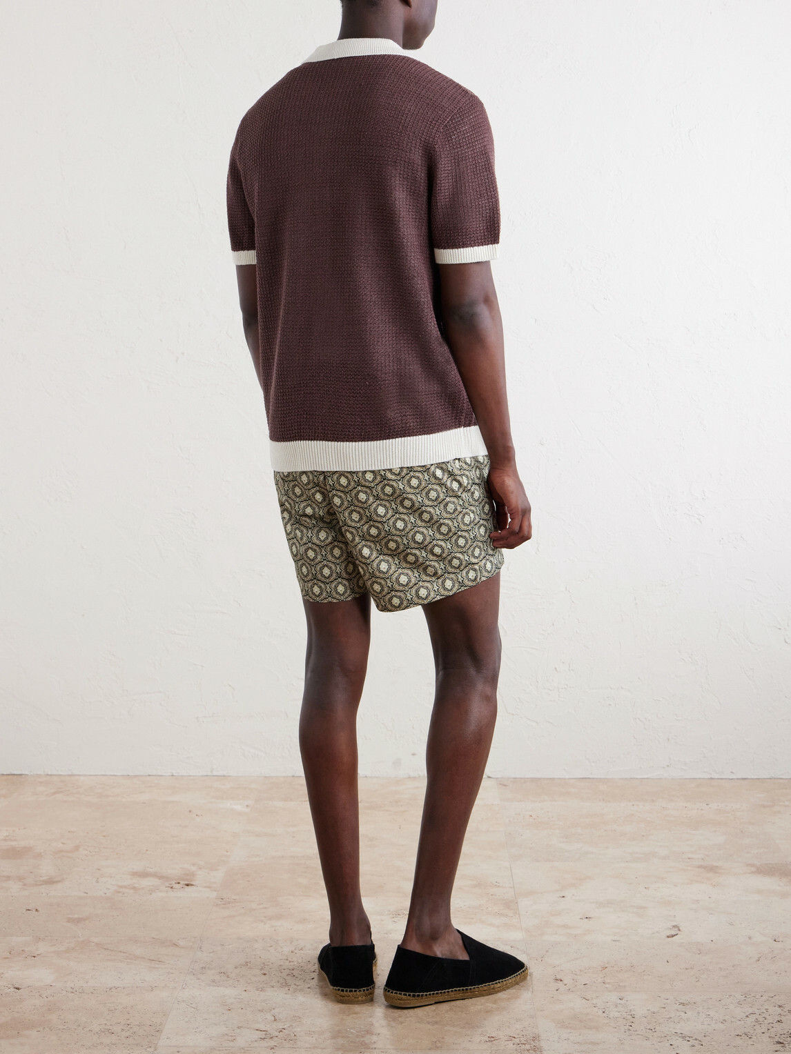 Onia - Crocheted Linen Shirt - Brown